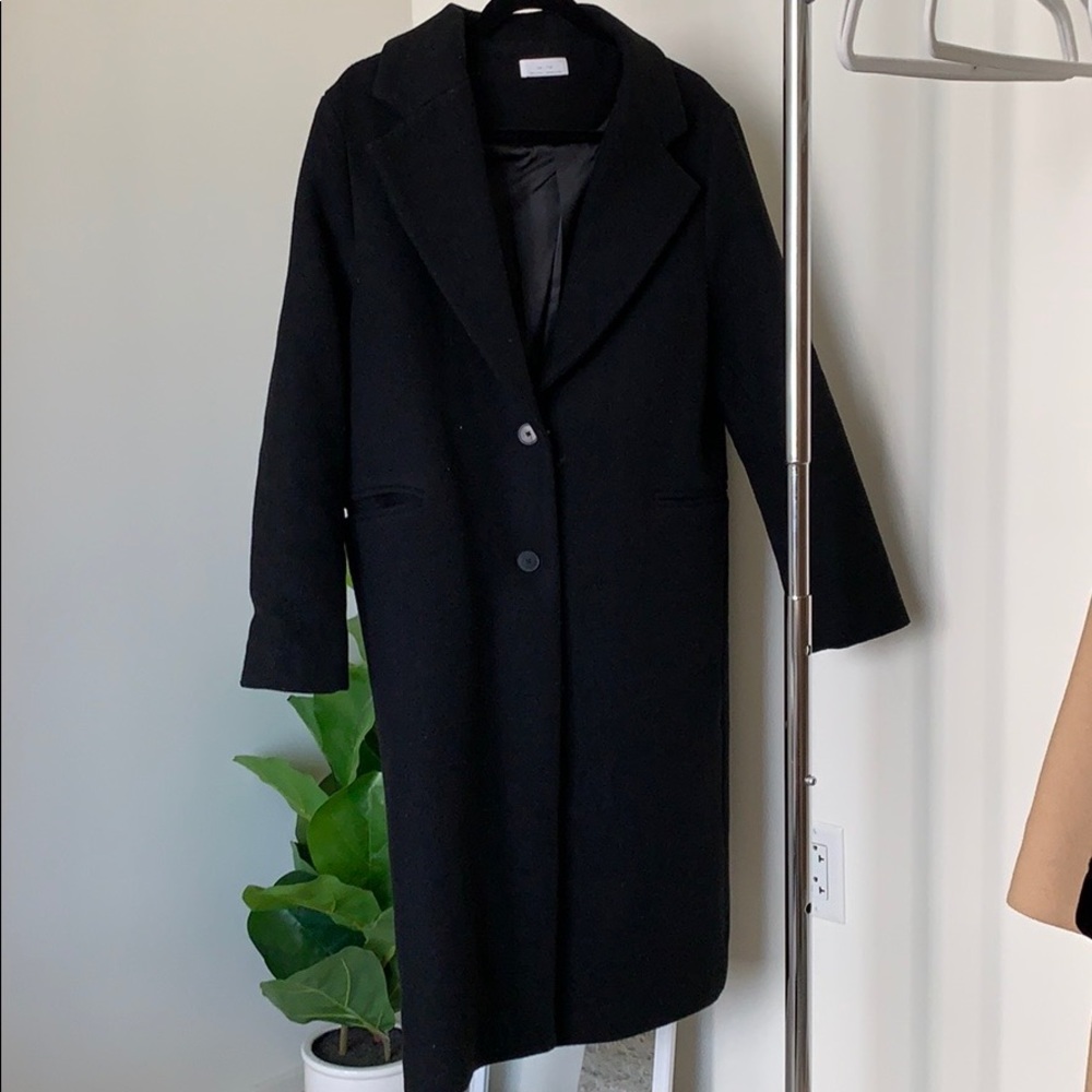 Oak + Fort Black Coat - Small